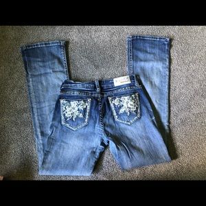 Grace in LA Floral Bootcut Jeans